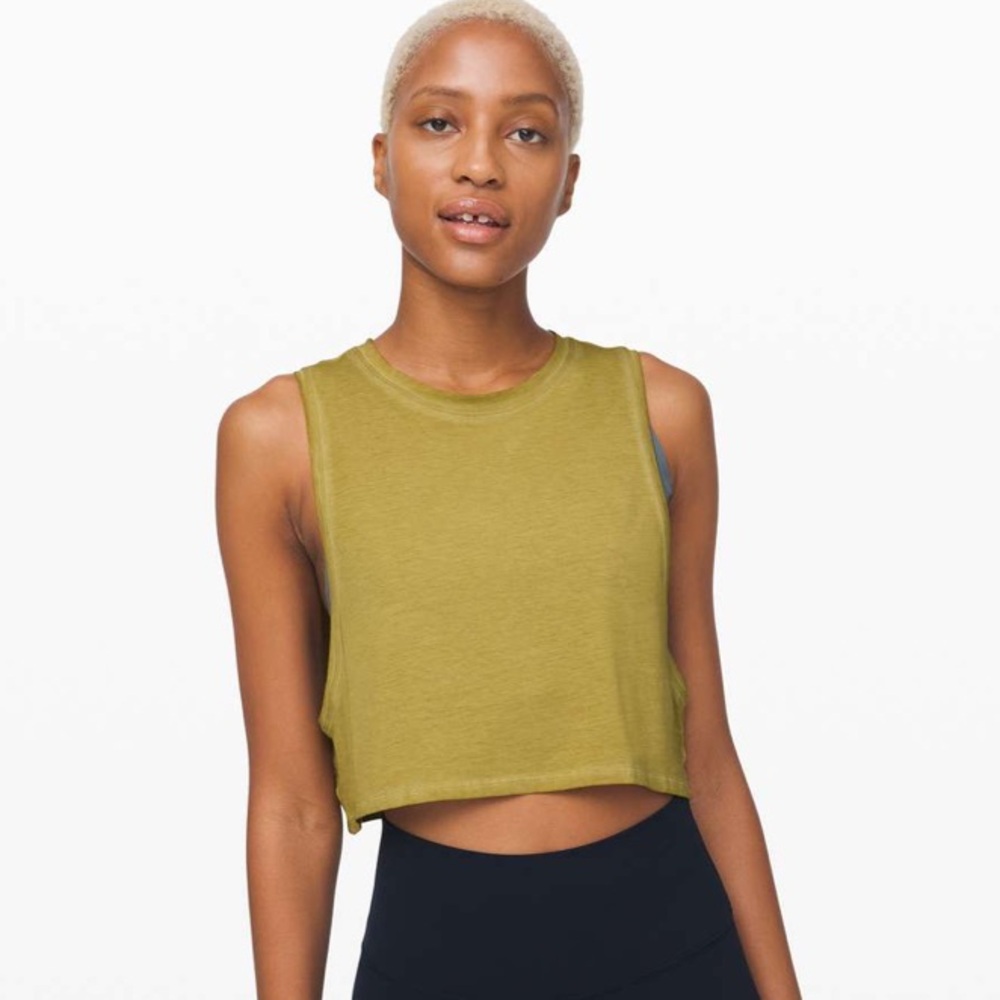 Lululemon‎ | Muscle Love Crop Tank *Fade Washed Grape Leaf Size 2